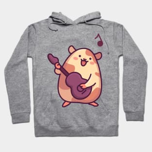 Cute Hamster Guitar Hoodie